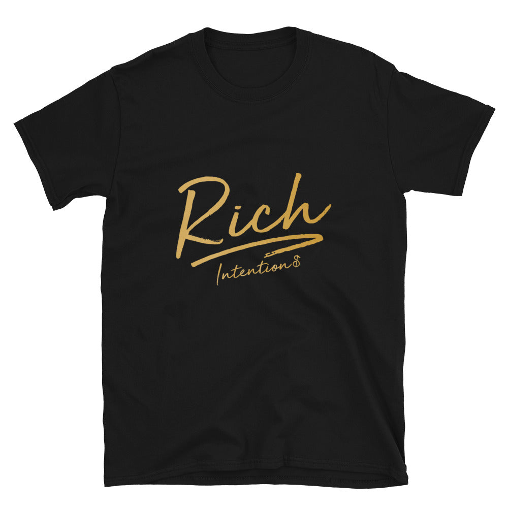 Classic "Rich Intention$" Short-Sleeve Unisex Tee