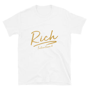 Classic "Rich Intention$" Short-Sleeve Unisex Tee